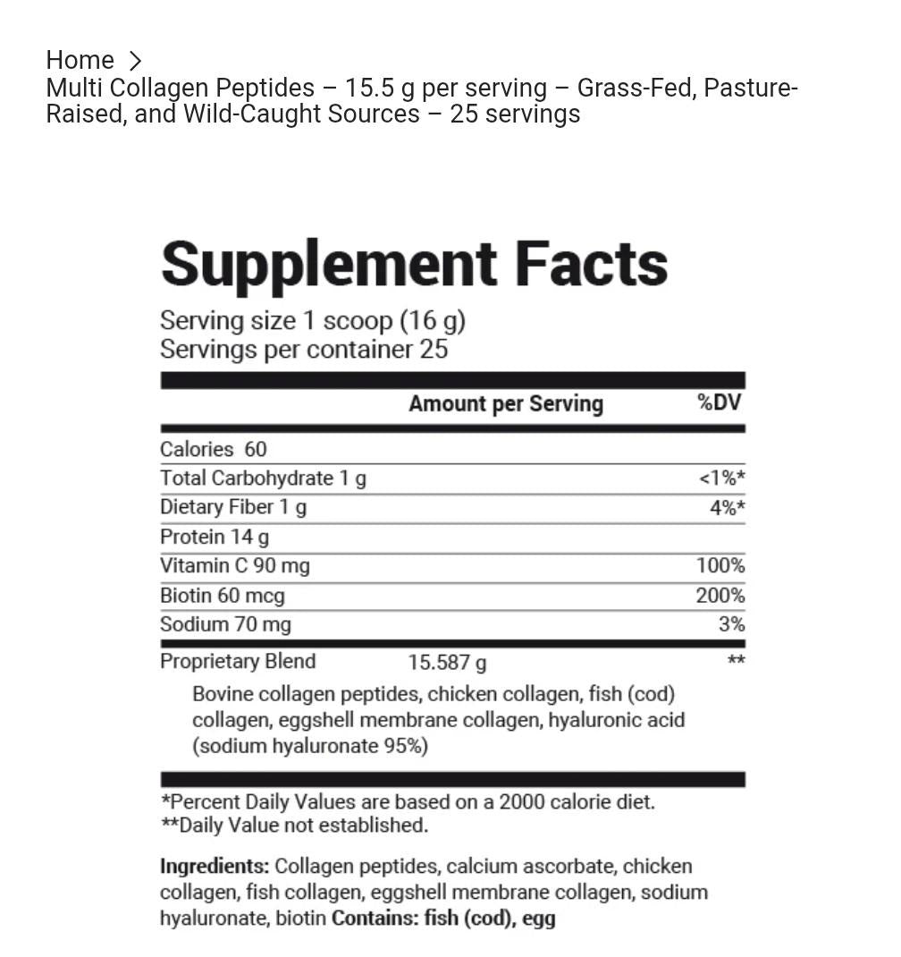 Dr Berg Collagen Peptides