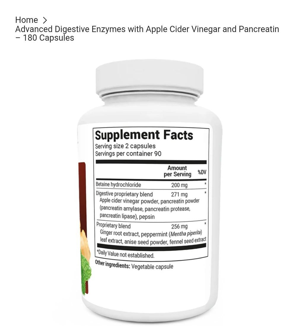 Dr Berg Advanced Digestive Enzymes