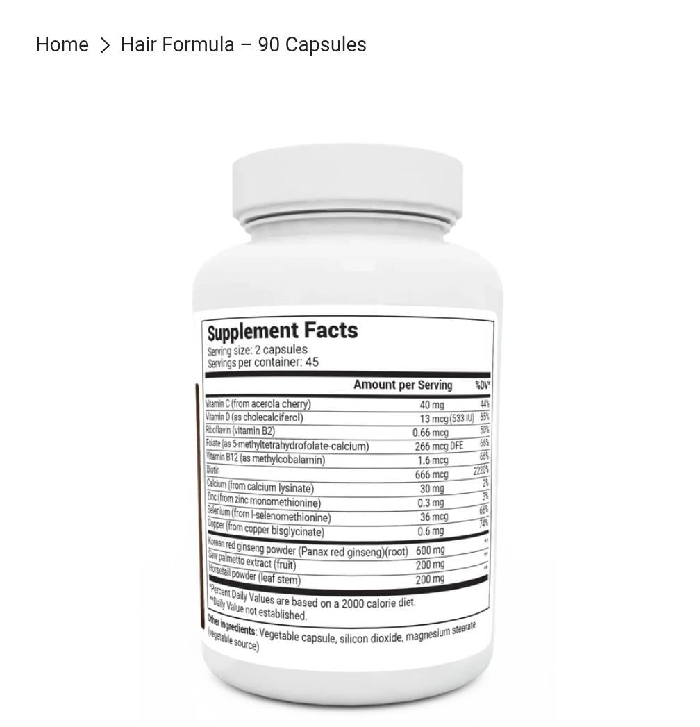 Dr Berg Hair Formula