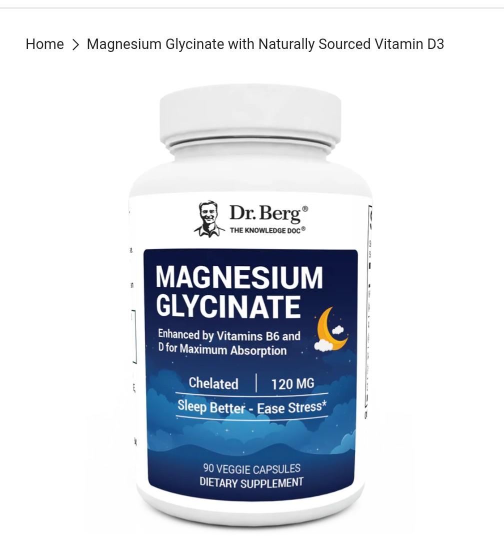 Dr Berg Magnesium Glycinate